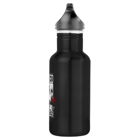 Wanded & Extrem gefährliches Gewollt Poster - weiß Edelstahlflasche (Rechts)