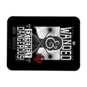 Wanded & Extrem gefährliches Gewollt Poster - weiß Magnet (Horizontal)