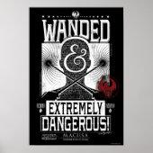 Wanded & Extremely Dangerous Wanted Poster - White (Vorne)