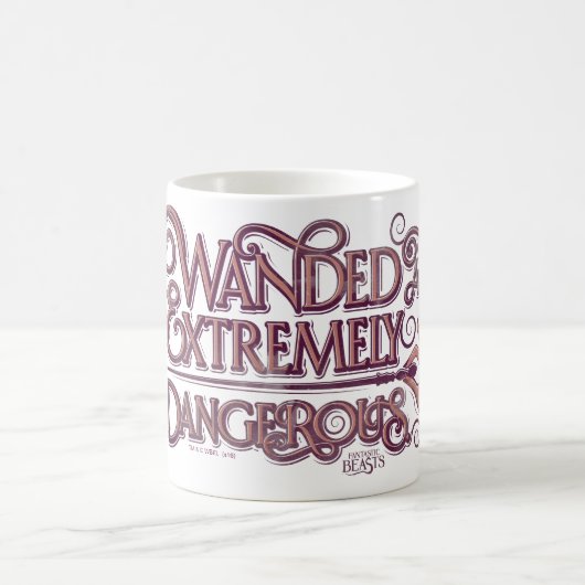Wanded und extrem gefährliche Grafik - rosa Kaffeetasse (Mittel)