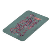 Wanded und extrem gefährliche Grafik - rosa Magnet (Linke Seite)