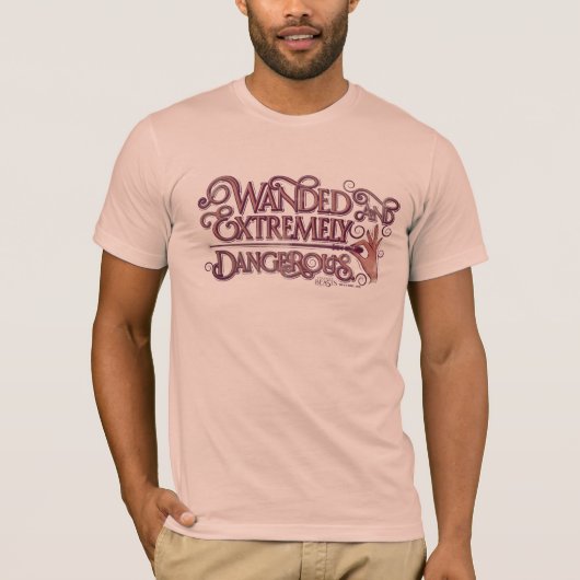 Wanded und extrem gefährliche Grafik - rosa T-Shirt (Vorderseite)