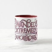 Wanded und extrem gefährliche Grafik - rosa Tasse (Zentrum)