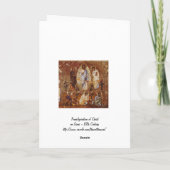 Wandel auf dem Sinai Feiertagskarte (Rückseite)