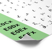 Wandella Script Schriftart Ligatures Poster (Ecke)