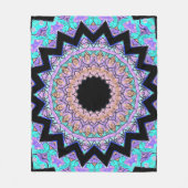 Wandeln Sie kontroverse Mandala um (Schwarzes) Fleecedecke (Vorderseite)