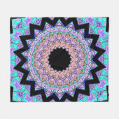 Wandeln Sie kontroverse Mandala um (Schwarzes) Fleecedecke (Vorderseite (Horizontal))