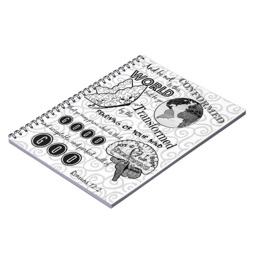 Wandeln Sie Römer-12:2 um Notizblock (Linke Seite)