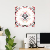Wandeln Sie verdunkeltes Soundwave um Poster (Heimbüro)