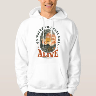 Wander-Abenteuer-Geschenk, bei dem du dich lebendi Hoodie