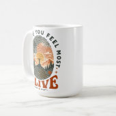 Wander-Abenteuer-Geschenk, bei dem du dich lebendi Kaffeetasse (Vorderseite Links)