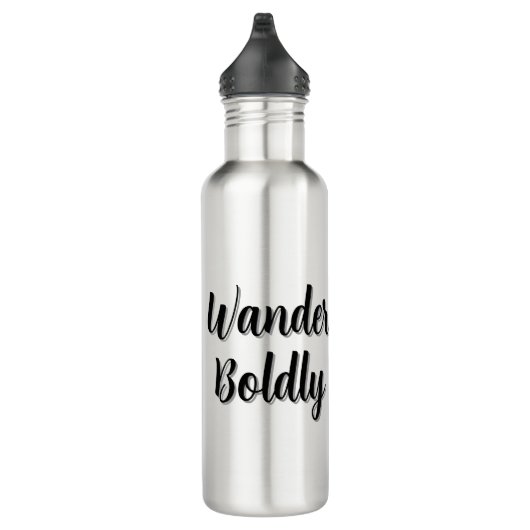 Wander Boldly Edelstahlflasche (Rechts)