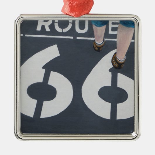 Wander Boldly Ornament Aus Metall (Vorne)