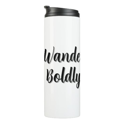 Wander Boldly Thermosbecher (Nach rechts gedreht)