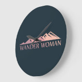 Wander-Camping Große Wanduhr (Winkel)