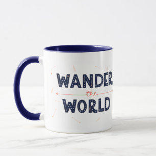 Wander die Welt - Retro-Reiseumarmung Tasse