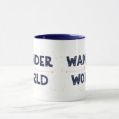 Wander die Welt - Retro-Reiseumarmung Tasse (Zentrum)