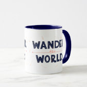 Wander die Welt - Retro-Reiseumarmung Tasse (VorderseiteRechts)