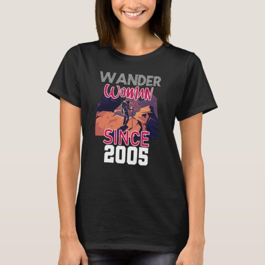 Wander-Frau seit 2005 T-Shirt (Vorderseite)