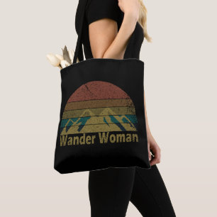 Wander Frau Wandern Camping Vintage Tasche