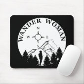 Wander Frau Wandern Mousepad (Mit Mouse)