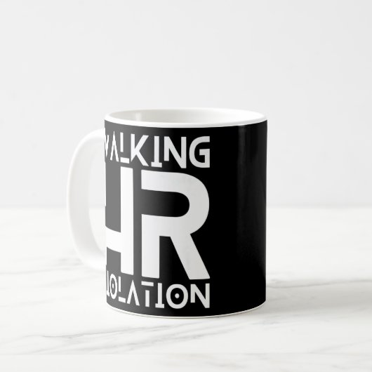 Wander-HR-Verletzung Funny Meme Premium Kaffeetasse (Vorderseite Links)