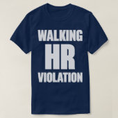 Wander HR Verletzung Weiß Funny T-Shirt (Design vorne)
