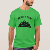 Wander Mehr Bergspitzen-Design zum Shirt für Männe (Vorderseite)