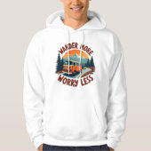 Wander mehr, immer weniger - Retro-Abenteuer Hoodie (Vorderseite)