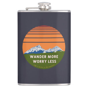 Wander mehr Sorgen weniger Flachmann