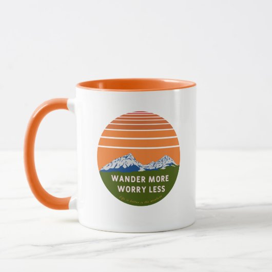 Wander mehr Sorgen weniger Tasse (Links)