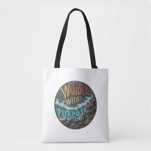 Wander mit Zweckbestimmung - Schultertasche Tasche (Vorderseite)