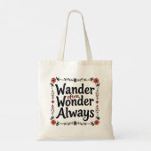 Wander oft über immer - Budget Tote Tasche (Rückseite)