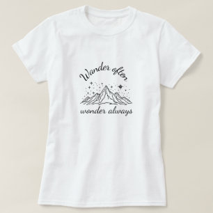 Wander oft Wonder Always - Adventure T - Shirt