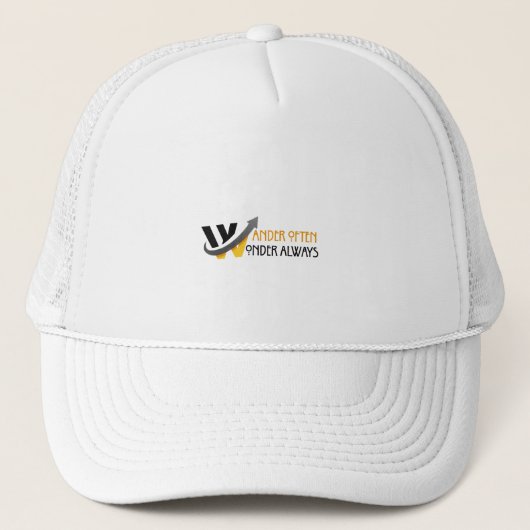 Wander oft, wundere dich immer truckerkappe (Vorderseite)