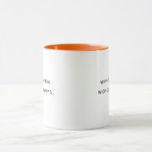 Wander Often Wonder Always Fun Typography Tasse (Zentrum)