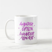 WANDER OFTEN WONDER IMMER KAFFEETASSE (Links)