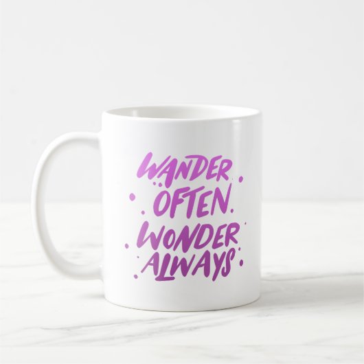 WANDER OFTEN WONDER IMMER KAFFEETASSE (Links)