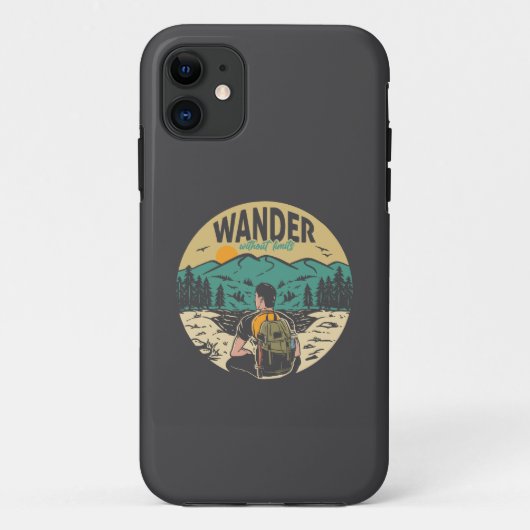 Wander ohne Grenzen Case-Mate iPhone Hülle (Rückseite)