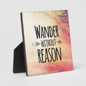 Wander ohne Grund Fotoplatte (Vorderseite)