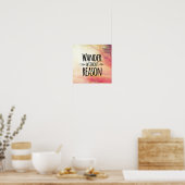 Wander ohne Grund Poster (Küche)