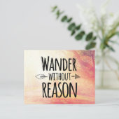 Wander ohne Grund Postkarte (Stehend Vorderseite)