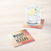 Wander ohne Grund Rechteckiger Pappuntersetzer (Vor Ort)