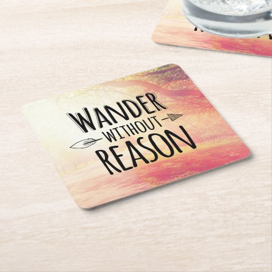 Wander ohne Grund Rechteckiger Pappuntersetzer (angewinkelt)