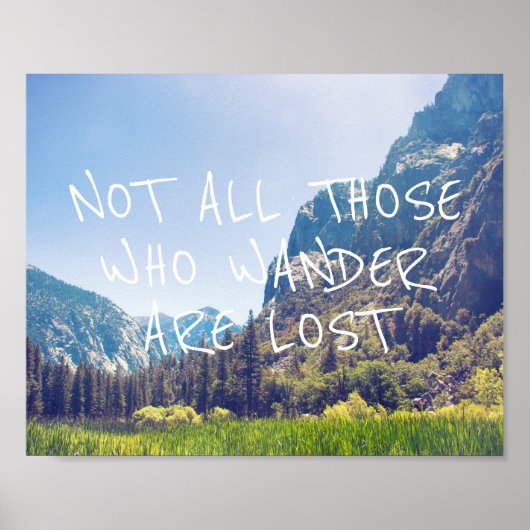 Wander Quote - Kings Canyon | Poster (Vorne)