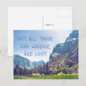 Wander Quote - Kings Canyon | Postkarte (Vorne/Hinten)