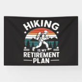 Wander-Rentnerplan Lustiger Spruch Banner (Horizontal)