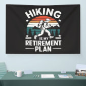 Wander-Rentnerplan Lustiger Spruch Banner (Messe)
