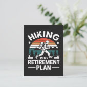 Wander-Rentnerplan Lustiger Spruch Einladung (Stehend Vorderseite)