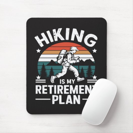 Wander-Rentnerplan Lustiger Spruch Mousepad (Mit Mouse)